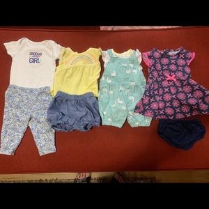 Size 3 months baby girl outfit bundle